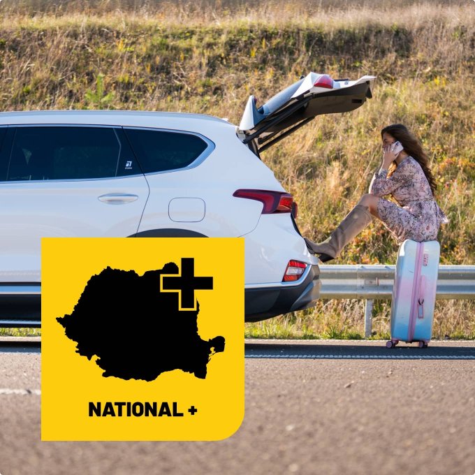 Asistență rutieră - National + (Autoturism sau motocicletă)